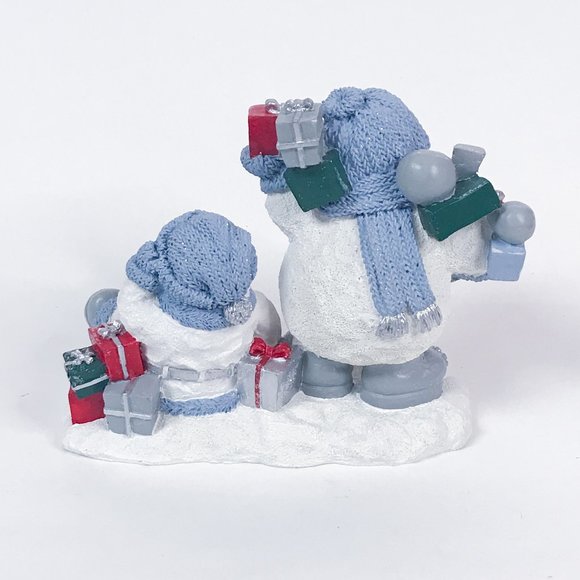 Snowbuddies Vintage Figurine Snowman and Santa - Picture 5 of 8